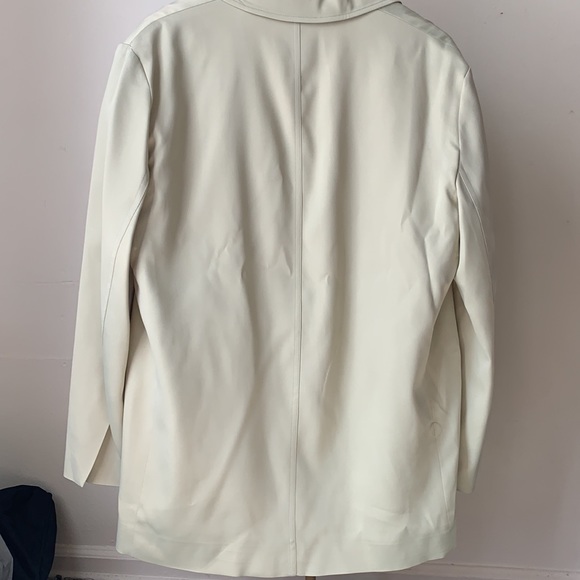 NWT Zara SATIN EFFECT BLAZER SEA GREEN M - Picture 14 of 15